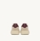 ZAPATILLAS MEDALIST LOW DE ANTE Y PIEL BLANCAS Y BURGUNDY